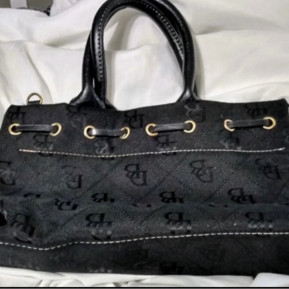 Dooney & Bourke Black Canvas Satchel